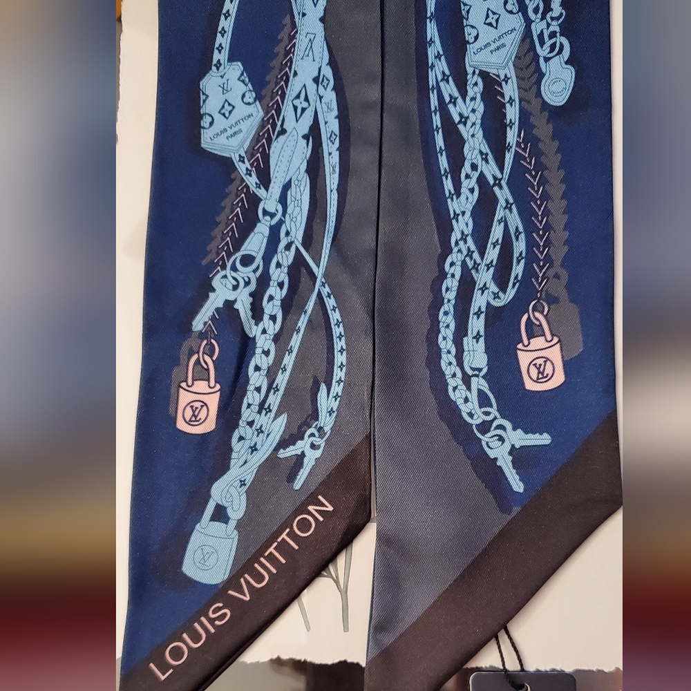 Hair Tie,Twilly, Scarf-100% SilkFashion - Picture 5 of 5